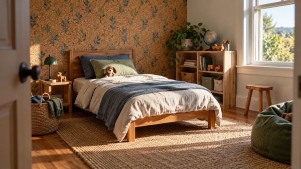 10 idées de papiers peints écologiques et vibrants pour chambre de garçon