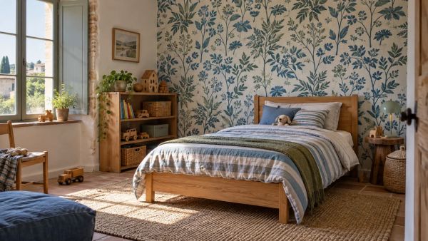 10 idées de papiers peints écologiques et vibrants pour chambre de garçon