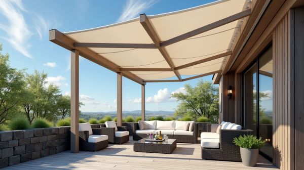 Ajoutez du style et de la protection avec des toiles tendues terrasse