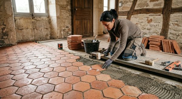 Les astuces incontournables pour réussir la pose de tomettes